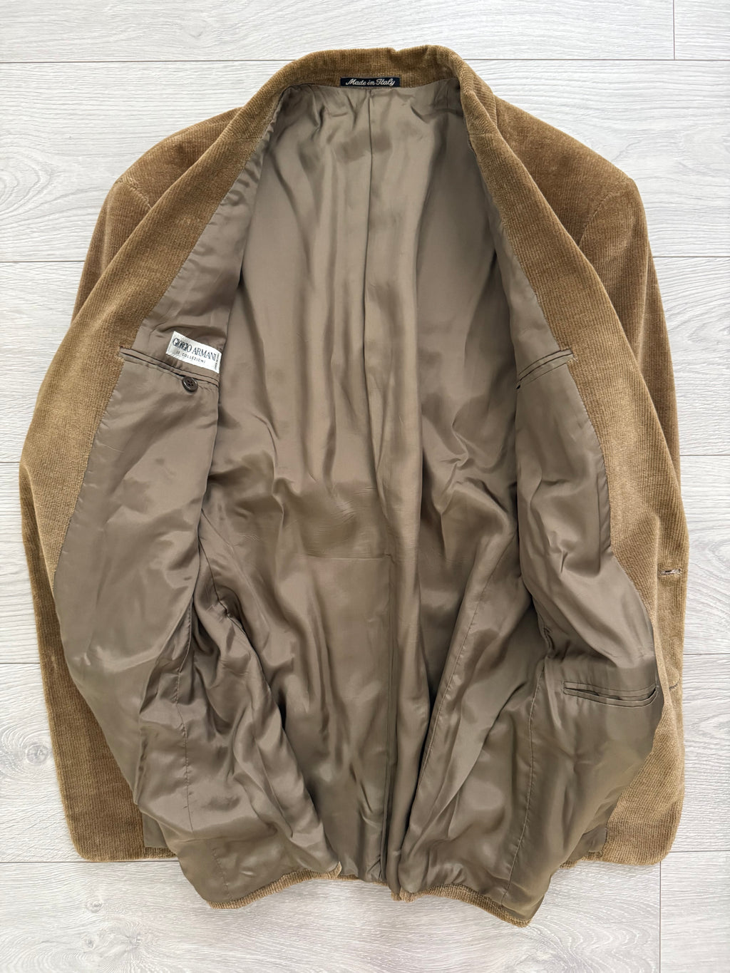 Giorgio Armani 1980s Corduroy Honey Brown Sports Jacket Blazer - Size M