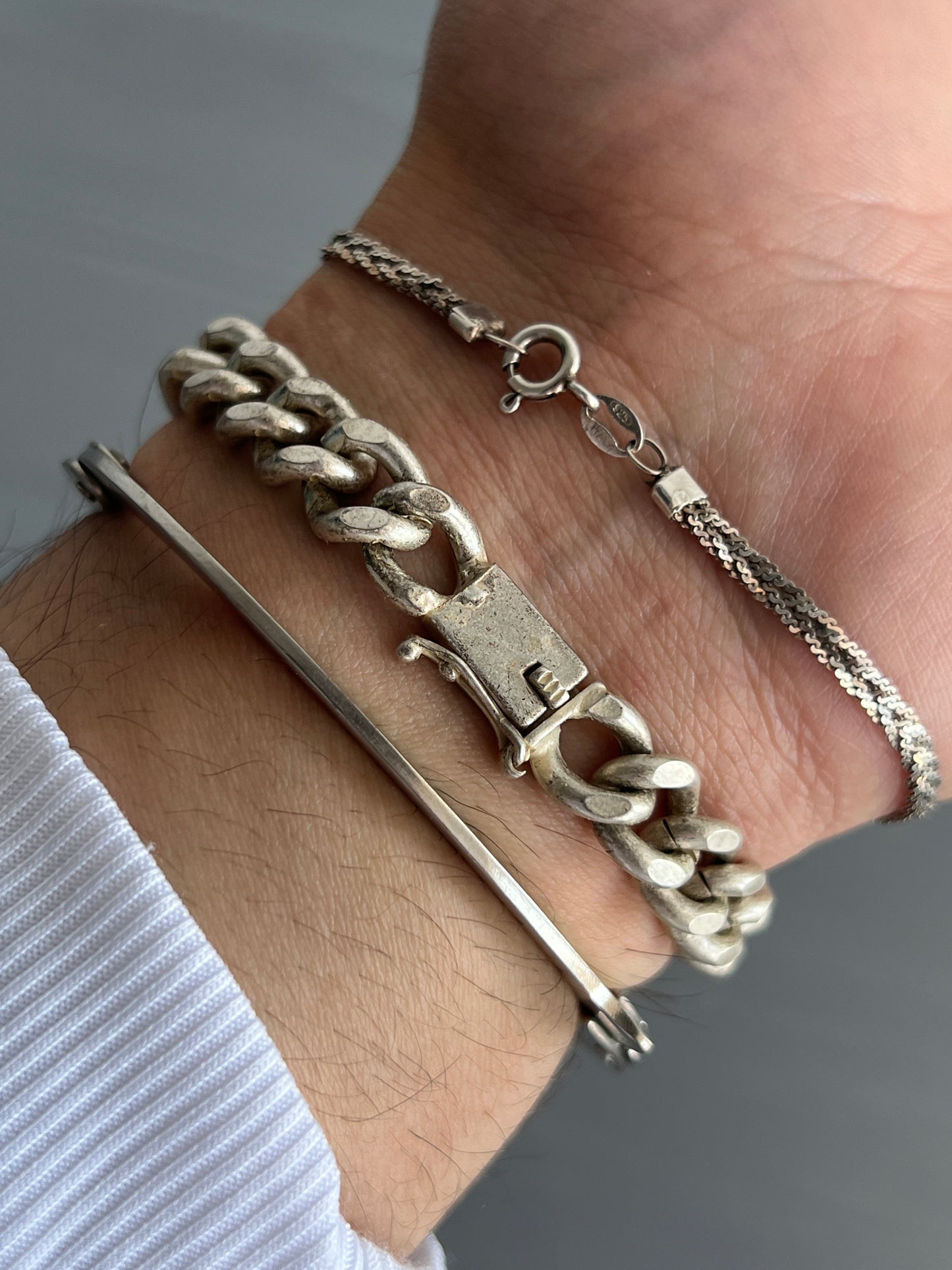 Jean Paul Gaultier 00s Distressed ID Bracelet