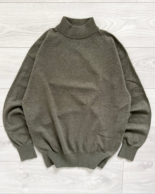 Comme Des Garcons Homme AD1991 Mock Neck Wool Sweater - Size M