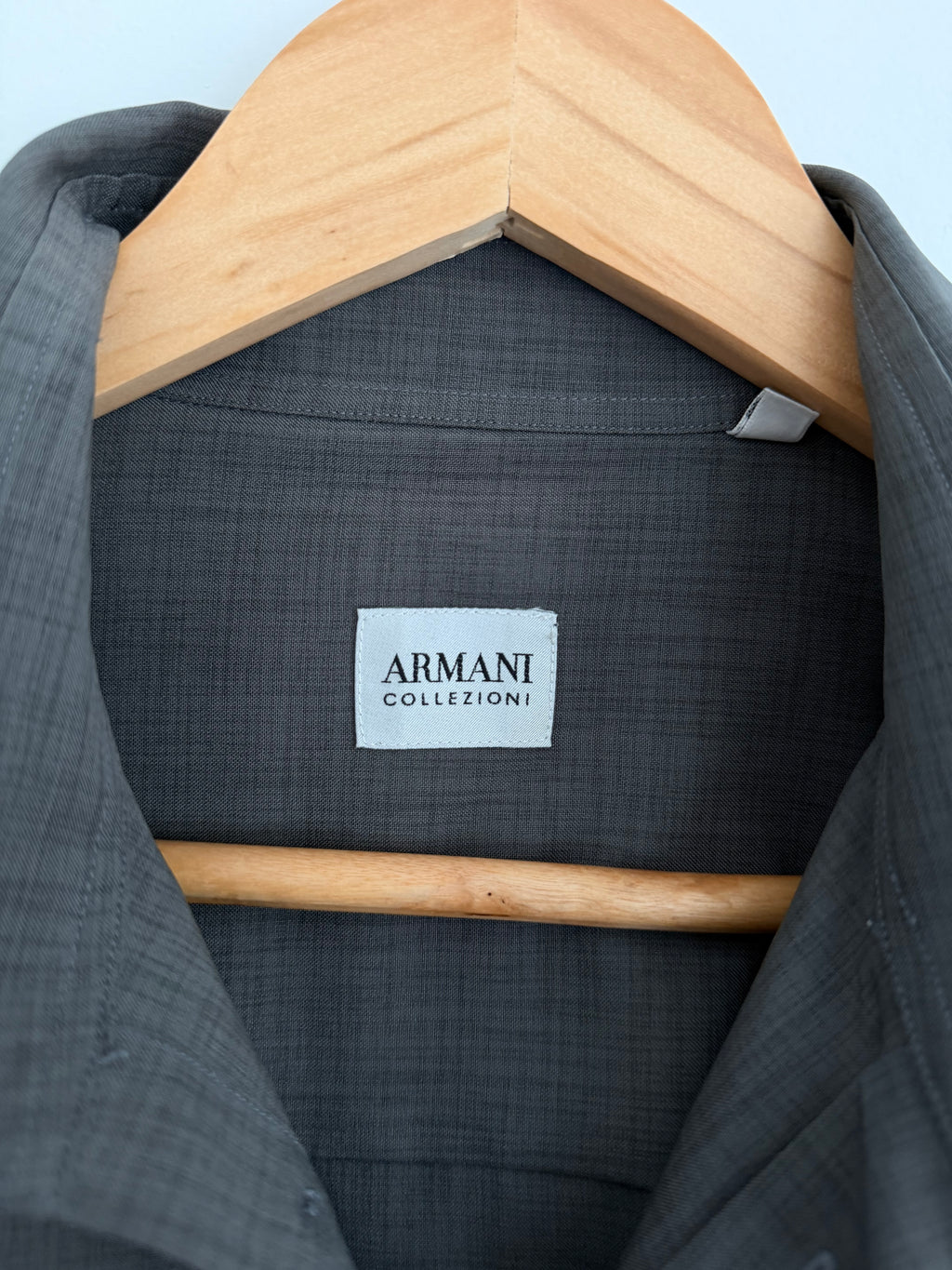 Armani 1990s Spread Collar Relaxed Shirt - Size M