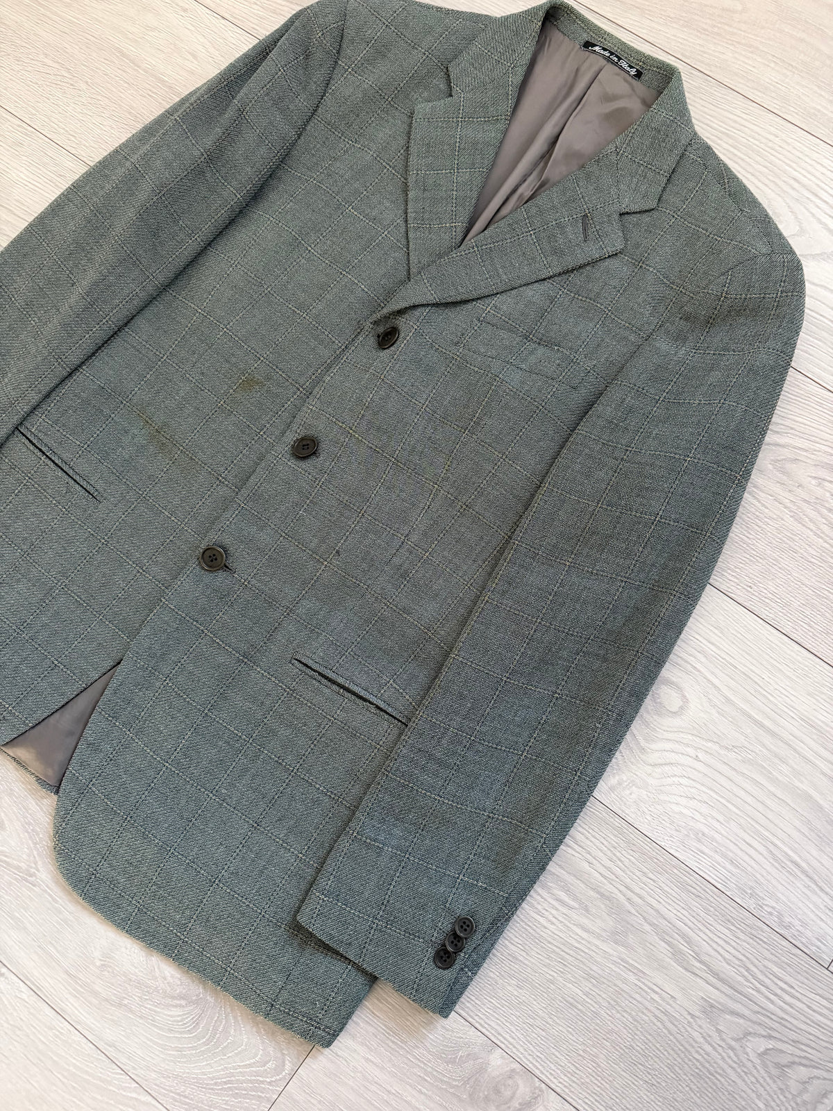 Giorgio Armani 1980s 3B Wool Textured Sport Jacket Blazer - Size M