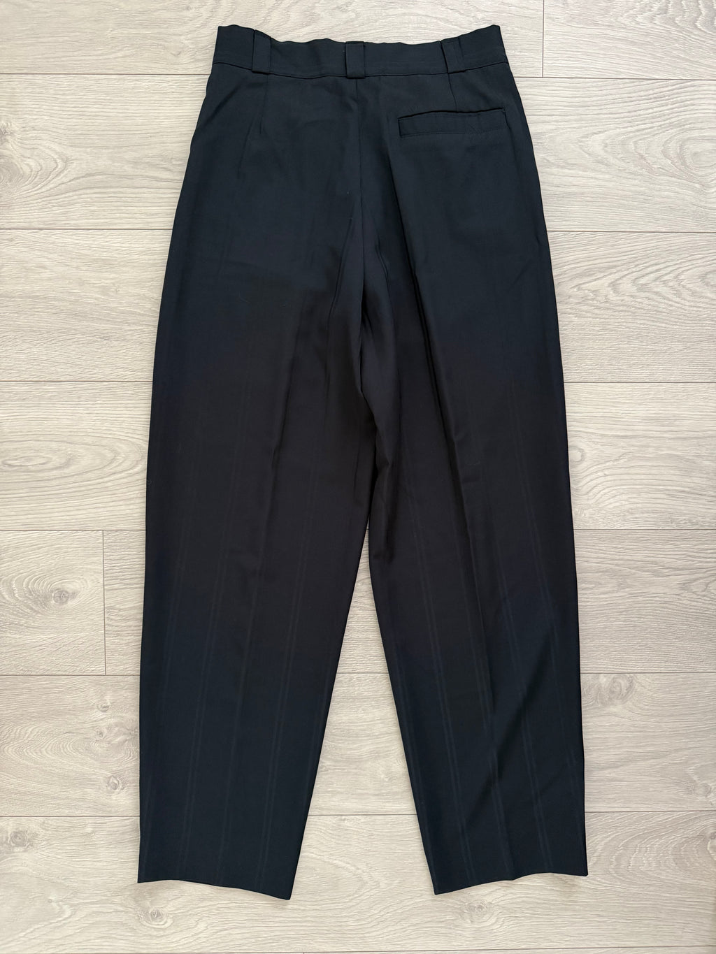 Versace 1980s Shawl Lapel Double Breasted Pleated Wool Striped Suit - Size M Jacket / 30" Waist