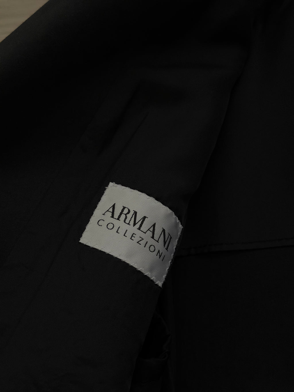 Armani 1990s Cotton 3B Black Suit - Size L Jacket / 34" Waist