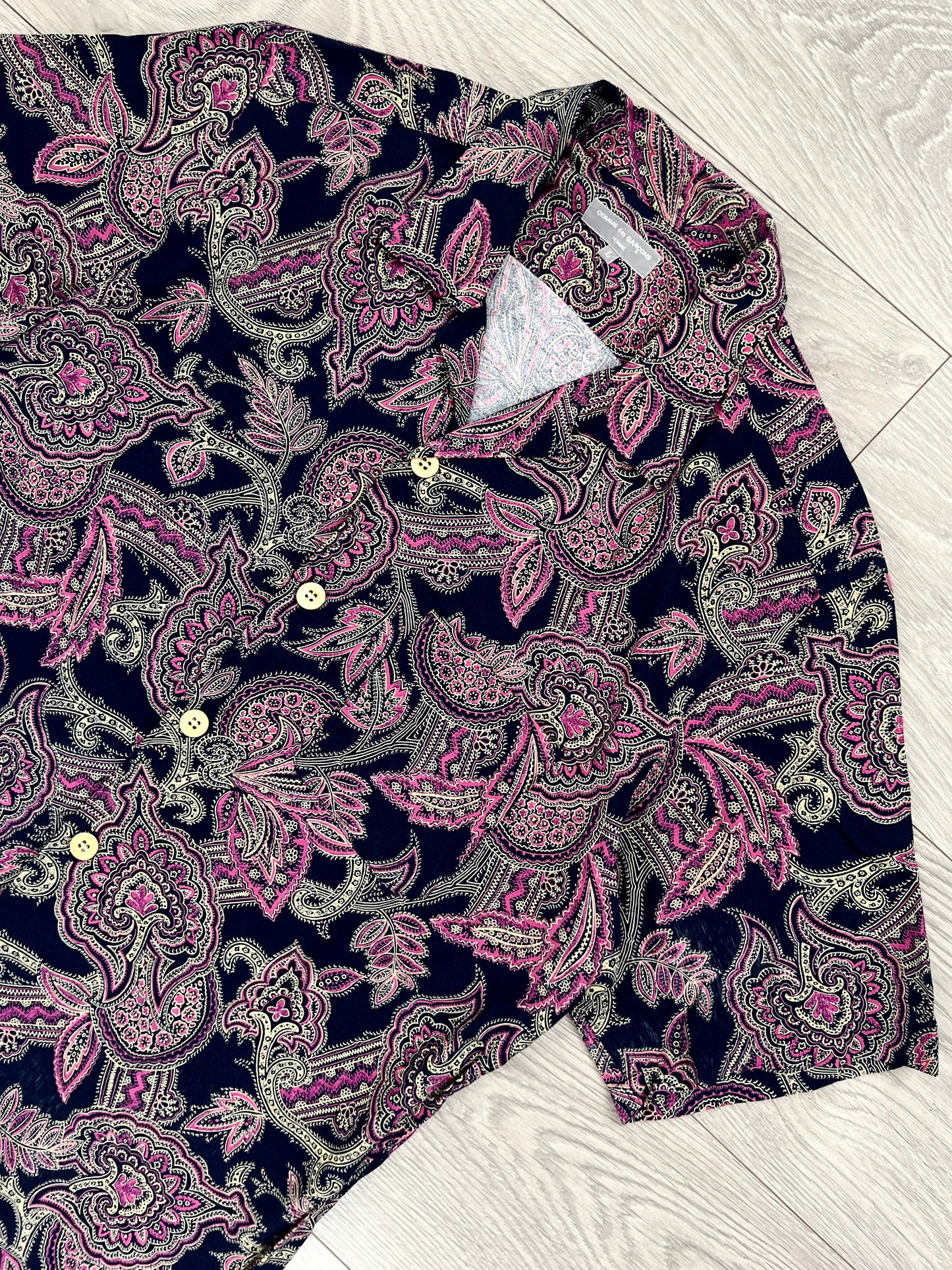 Comme Des Garcons Homme 2003 Paisley Shirt - Size M