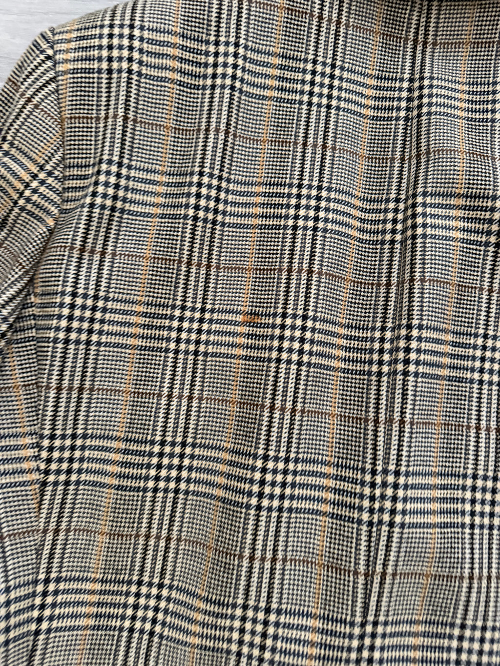 Bruno Kirches 1990s Double Breasted Check Wool Textured Sport Jacket Blazer - Size S