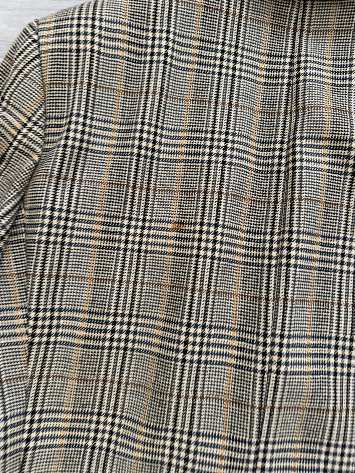 Bruno Kirches 1990s Double Breasted Check Wool Textured Sport Jacket Blazer - Size S