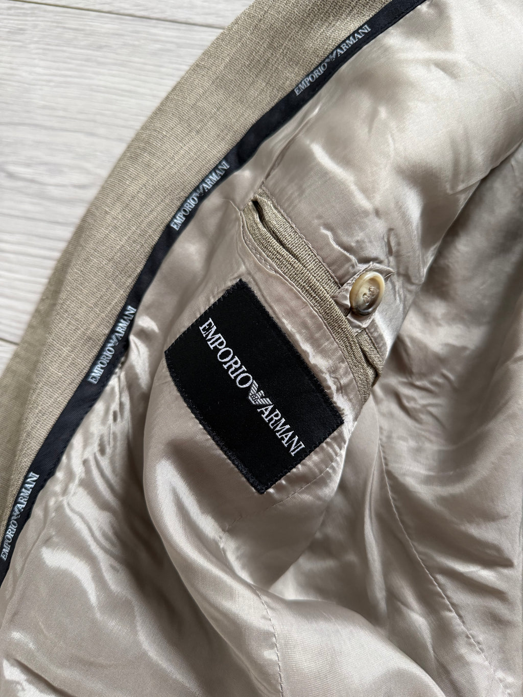 Emporio Armani 2005 2B Textured Wool Silk Sport Jacket Blazer - Size S