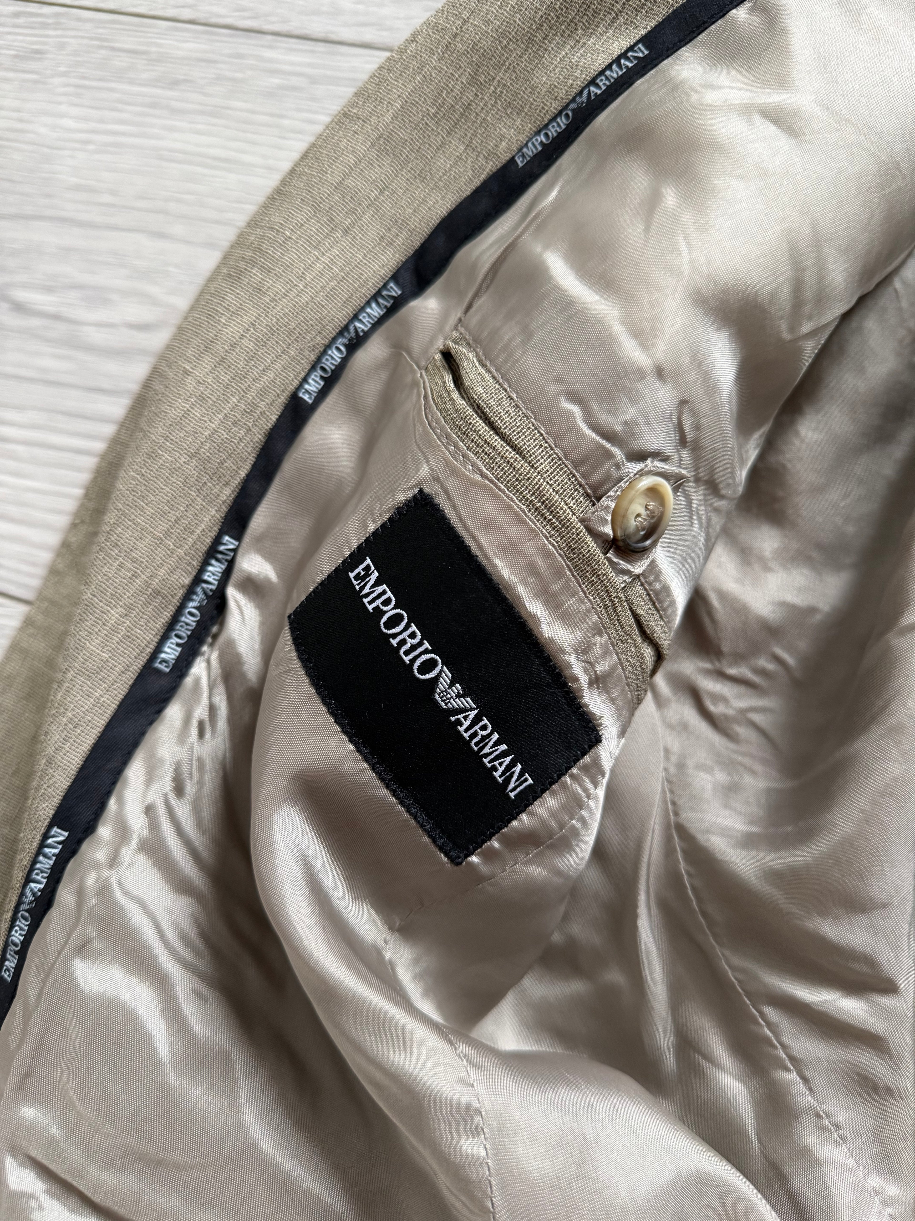Emporio Armani 2005 2B Textured Wool Silk Sport Jacket Blazer - Size S