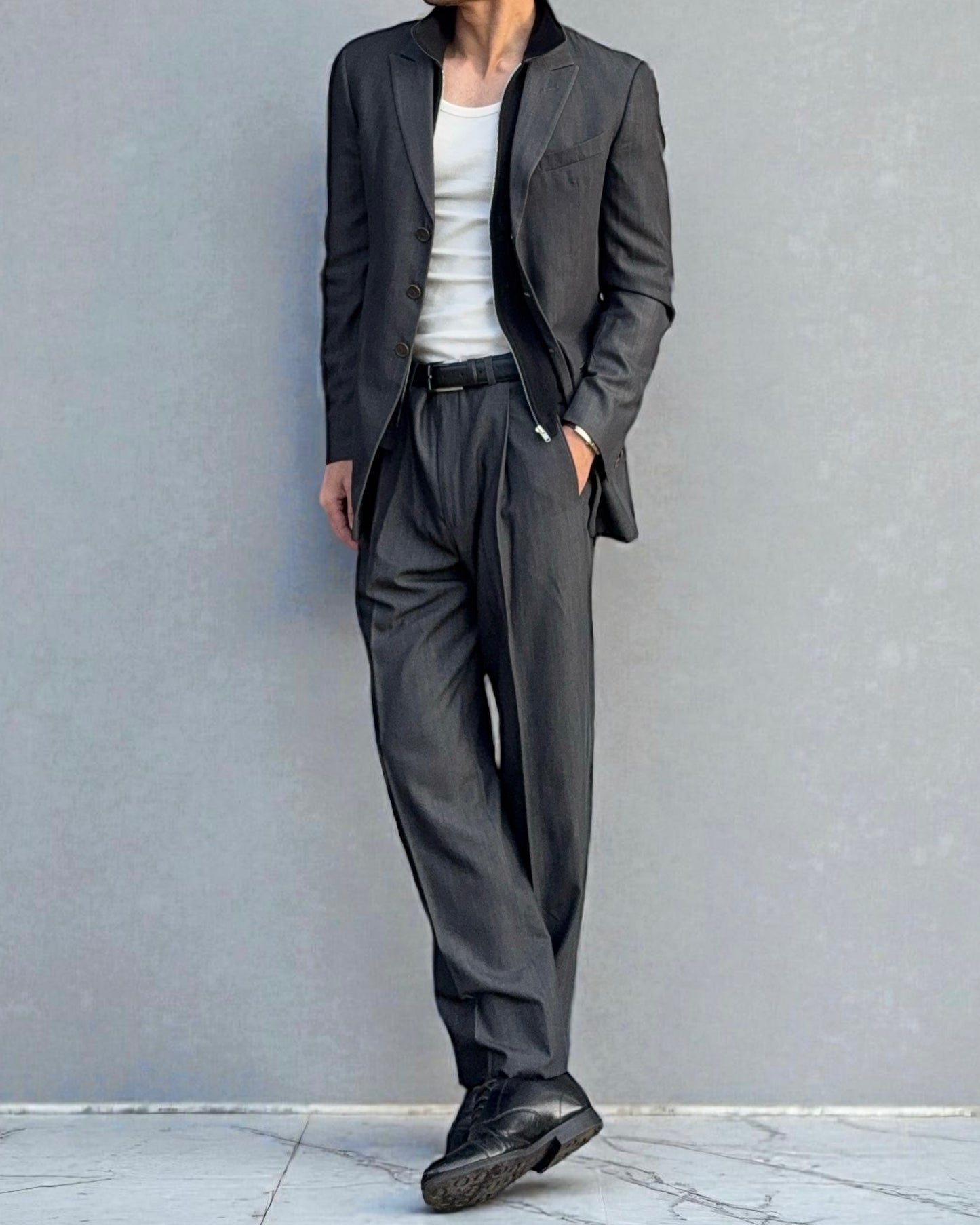 Giorgio Armani 1990s Pleated Suit - Size M Jacket / 32" Waist