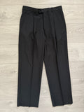 Armani 2000s Pleated Wool Black Pants - Size 30" Waist