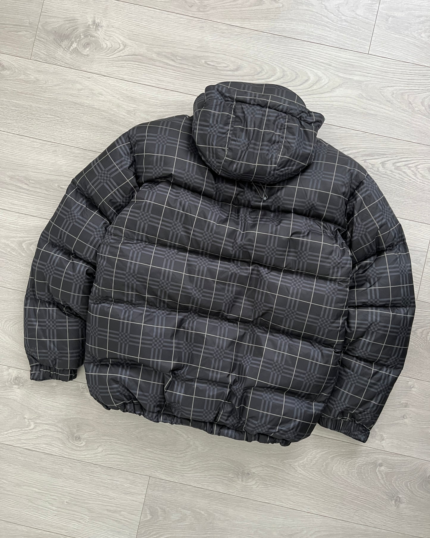 Burton Analog 00s Burberry Nova Check Imitation Down Puffer Jacket - Size L