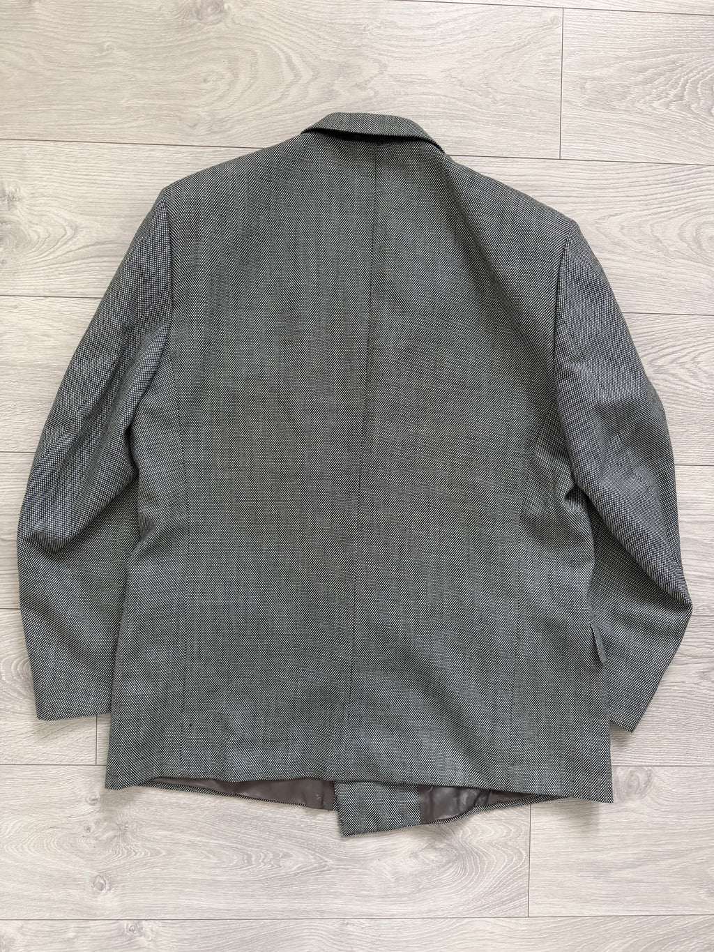Louis Feraud Armani 1990s Peaked Lapel Pleated Double Breasted Wool Suit - Size XL Jacket / 36" Waist