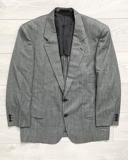 Comme Des Garcons Homme Deux 1993 Pleated Herringbone Suit - M Jacket / 30" Waist