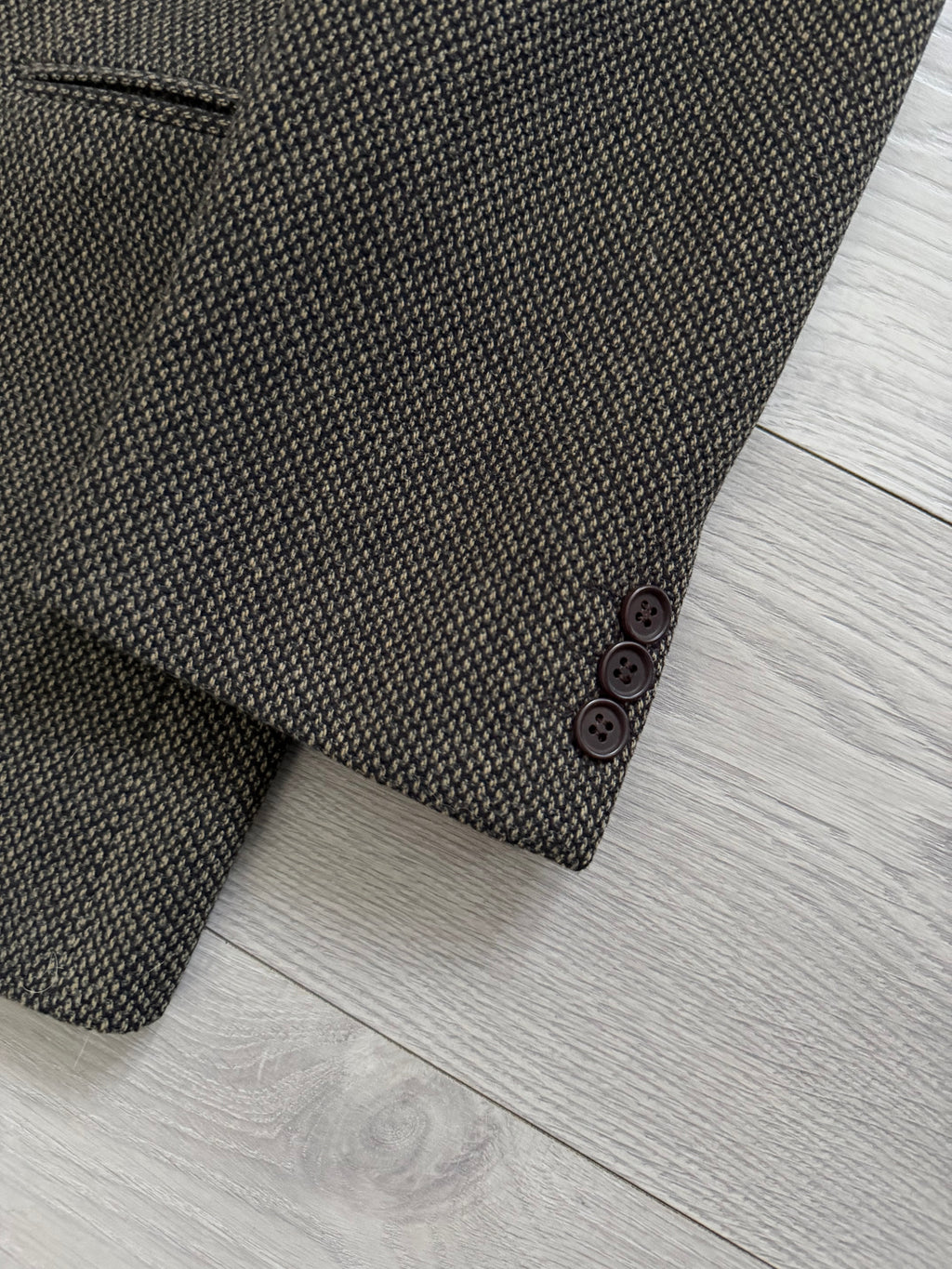 Giorgio Armani 1980s 3B Textured Wool Sport Jacket Blazer  - Size XL