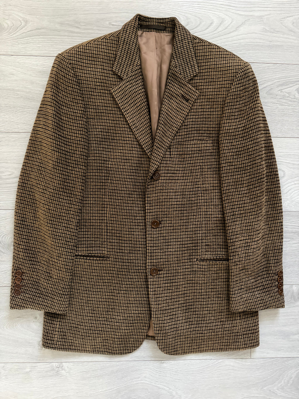 Hugo Boss 1980s 3B Textured Acrylic Wool Sport Jacket Blazer - Size M