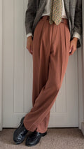 Allegri Armani 1980s Double Pleat Rayon Draped Pants - Size 31" Waist