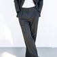 Issey Miyake 1990s Gabardine Textured Pleated Suit - Size M Jacket / 30" Waist