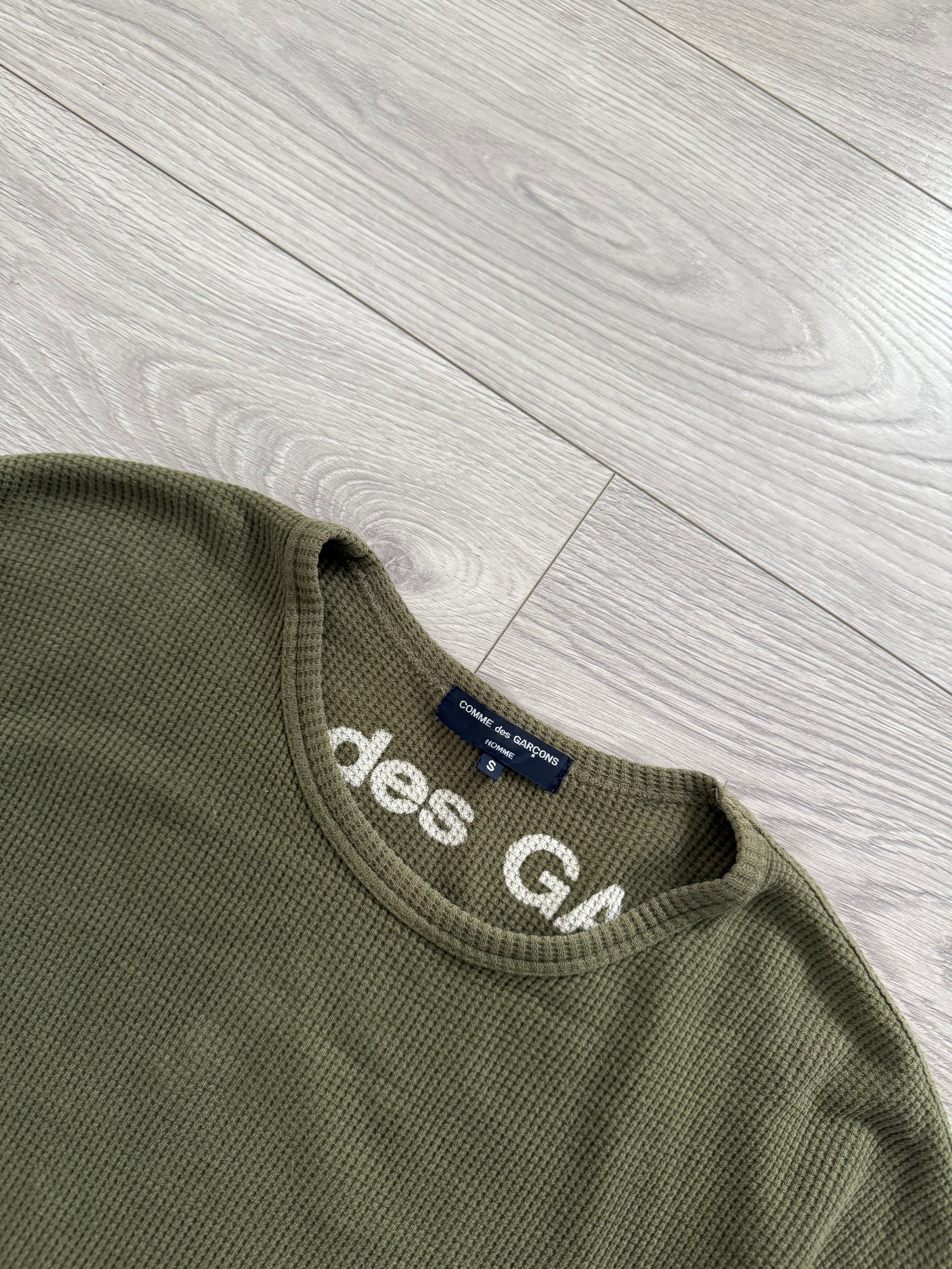 Comme Des Garcons Homme FW2007 Waffle Knit Reversible Top - Size M