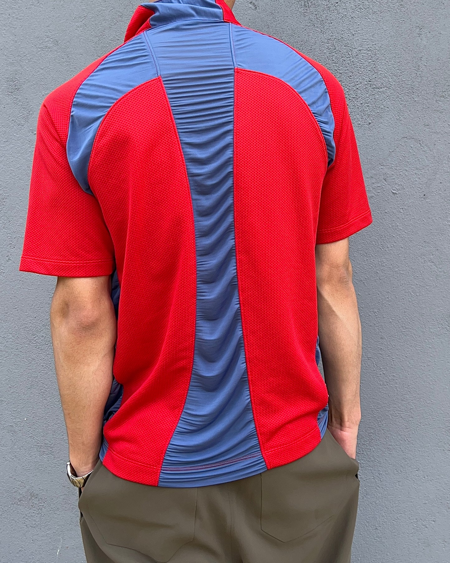 Nike Sphere React 00s Technical Panelled Polo Shirt - Size M