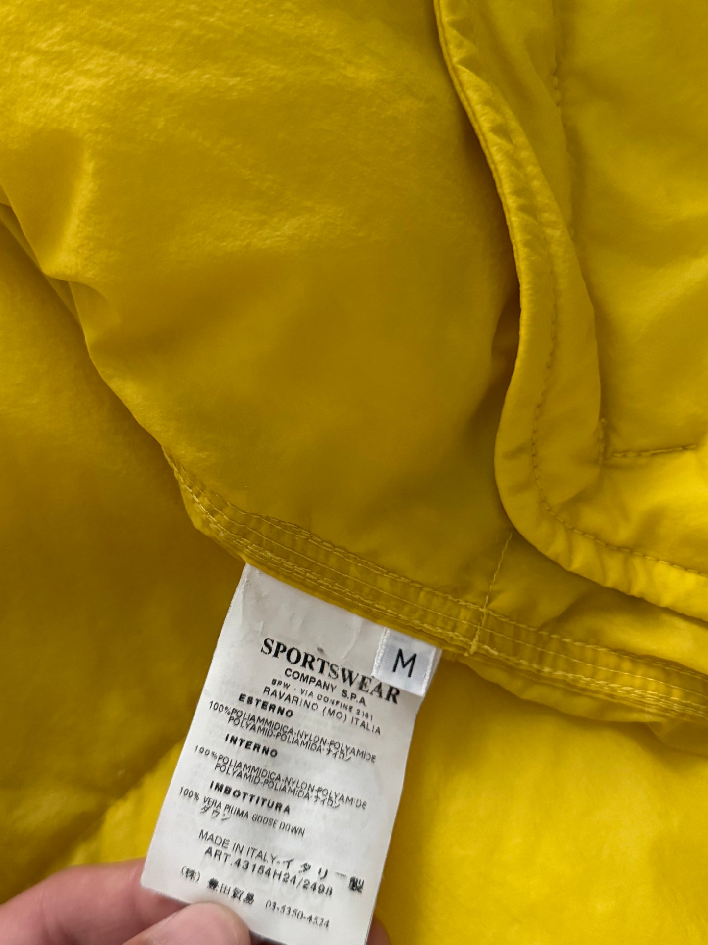 Stone Island FW2005 Mesh Badge Goose Down Puffer Jacket - Size M