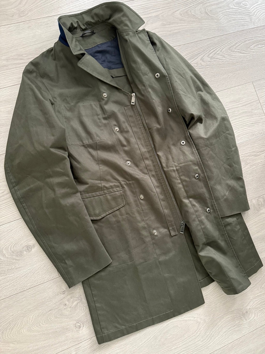 Jil Sander SS2013 Green Utility Coat - Size S