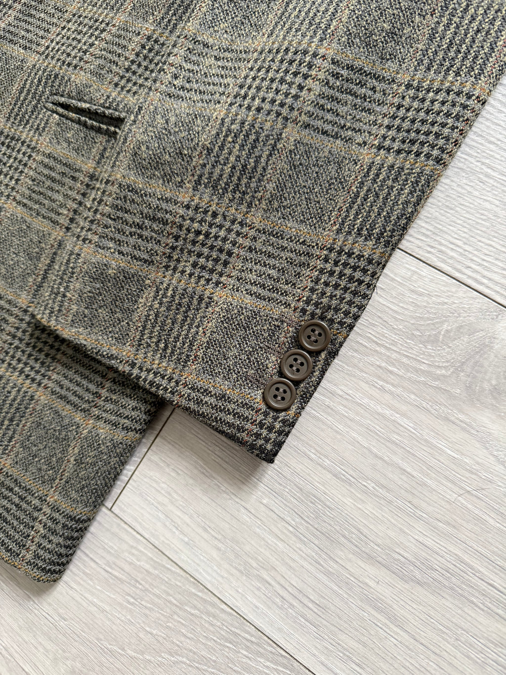 Giorgio Armani 1980s Rolled 3B Textured Wool Sport Jacket Blazer - Size XL