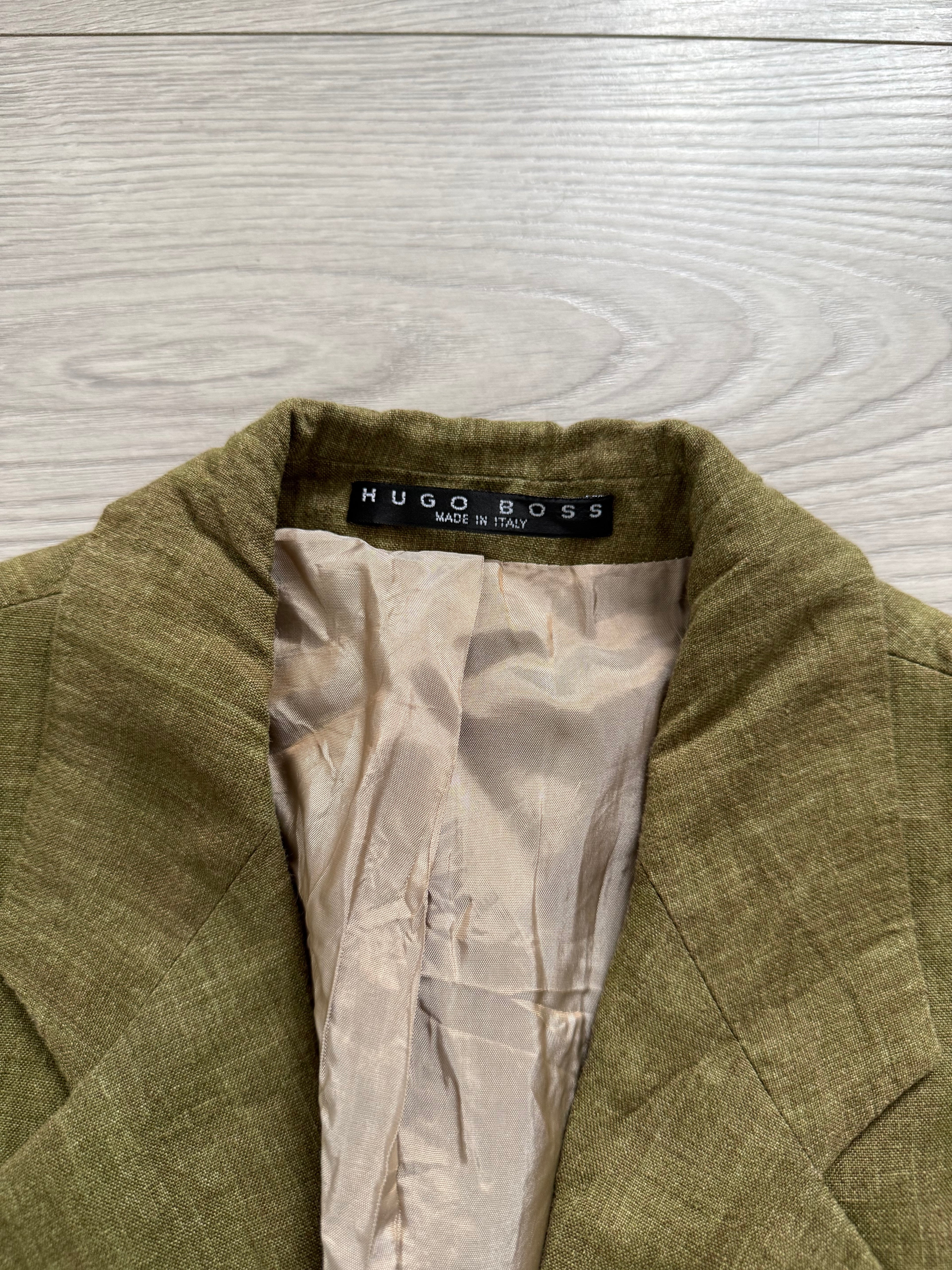 Hugo Boss 1990s 'Maputo' 3B Linen Sports Jacket - Size M