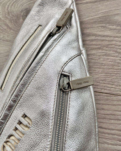 Miu Miu 90s Astro Silver Crossbody Bag