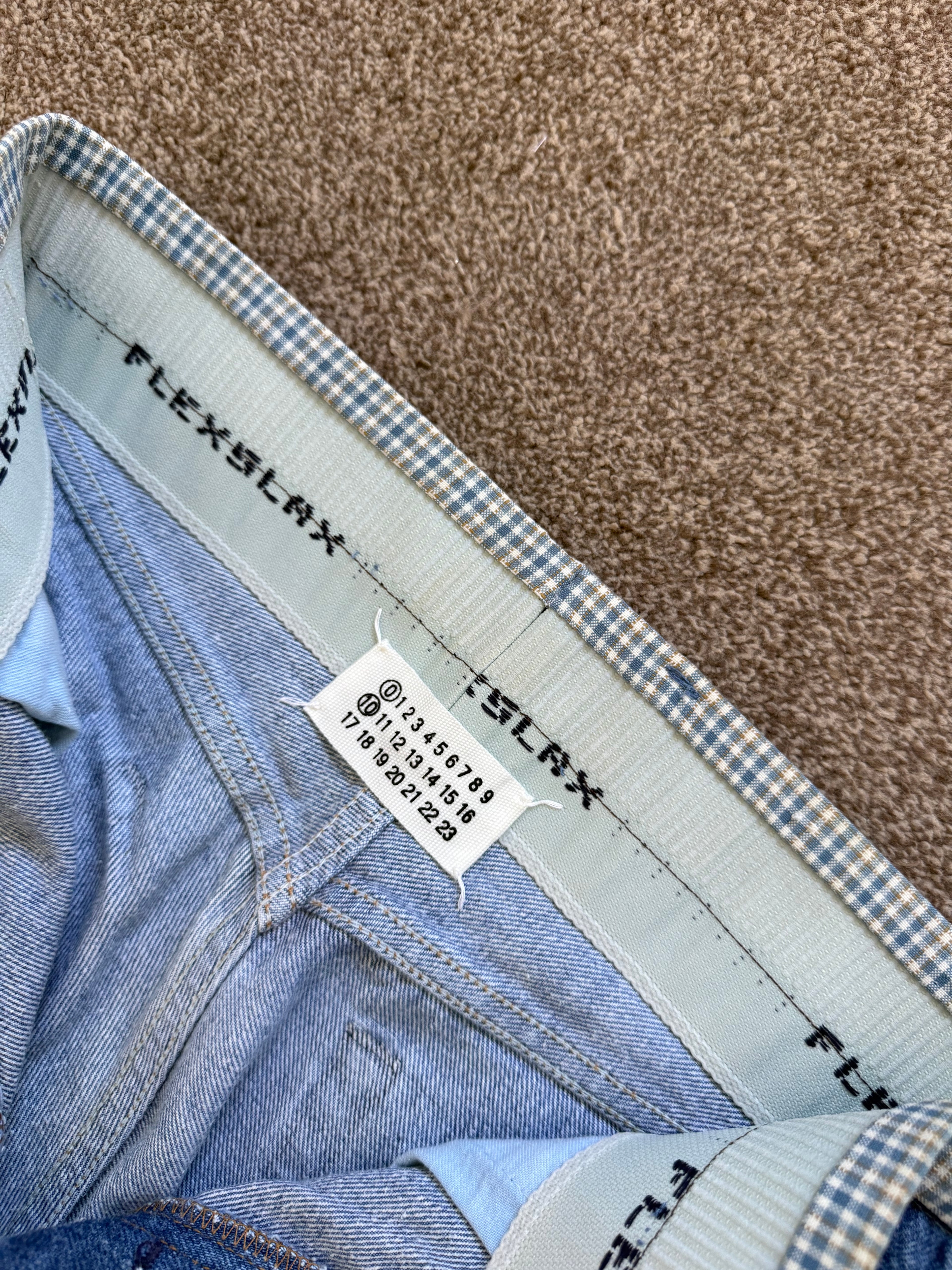 Maison Martin Margiela Artisanal Line (0)(10) AW2004 Re-Worked Denim Jeans - Size 30" Waist