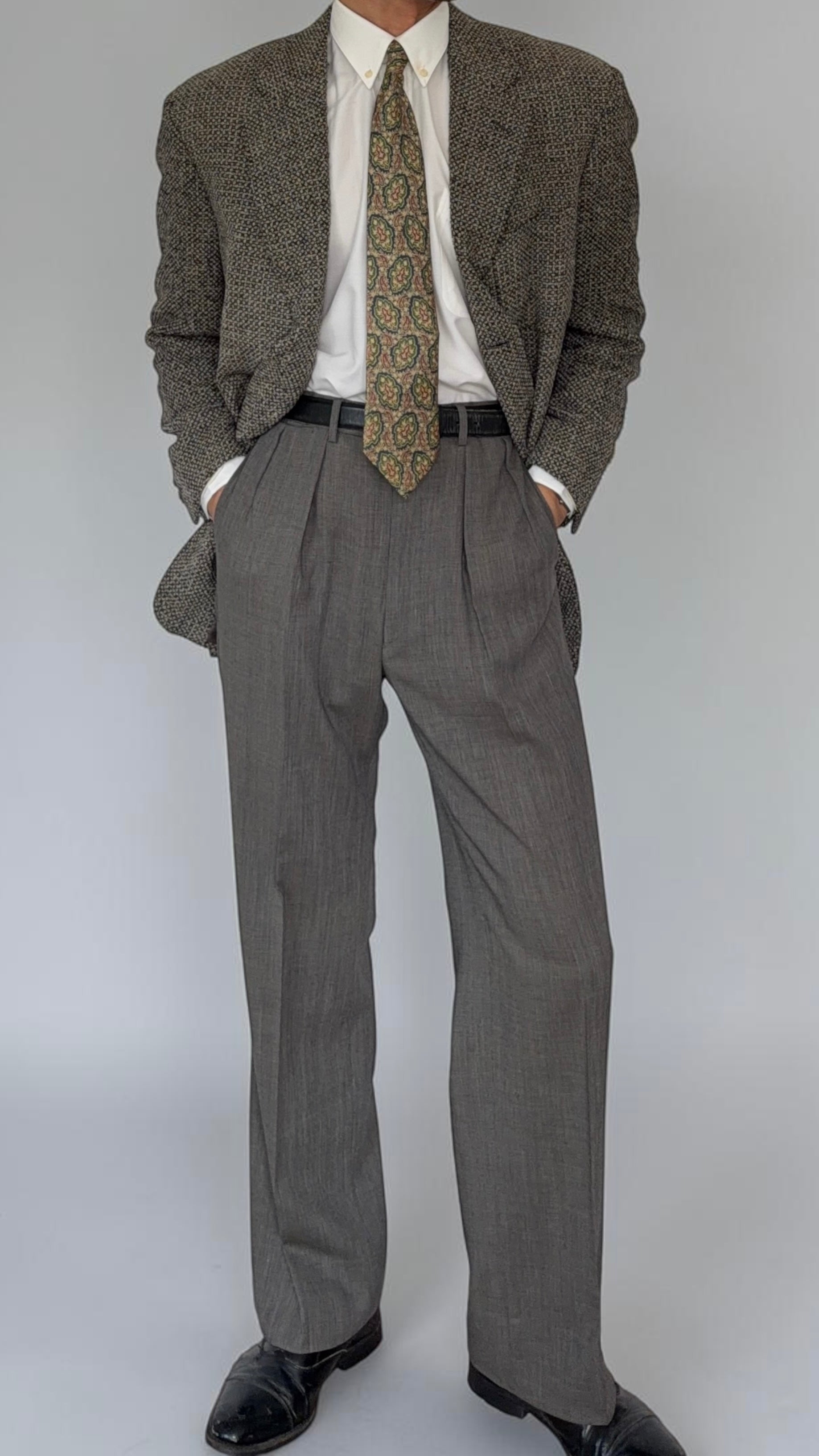 Canali 1980s 3B Textured Soft Wool Sport Jacket Blazer - Size M