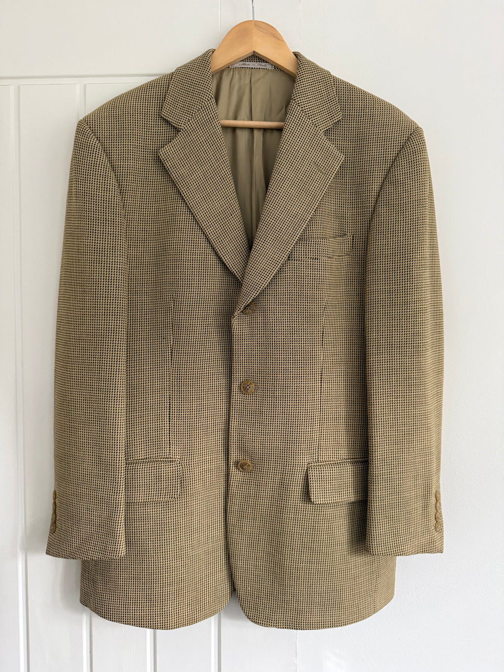 Valentino 1980s 3B Textured Wool Sports Jacket Blazer  - Size M