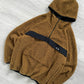 Oakley 1/4 Zip Brown Technical Boa Fleece Anorak - Size S & L