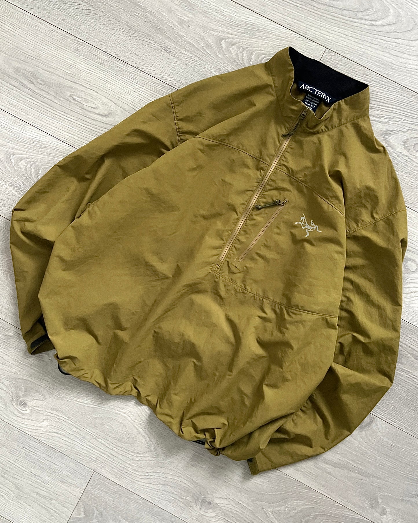 Arcteryx 2003 Anabatic 1/2 Zip Windproof Pullover in Algae Green - Size XL