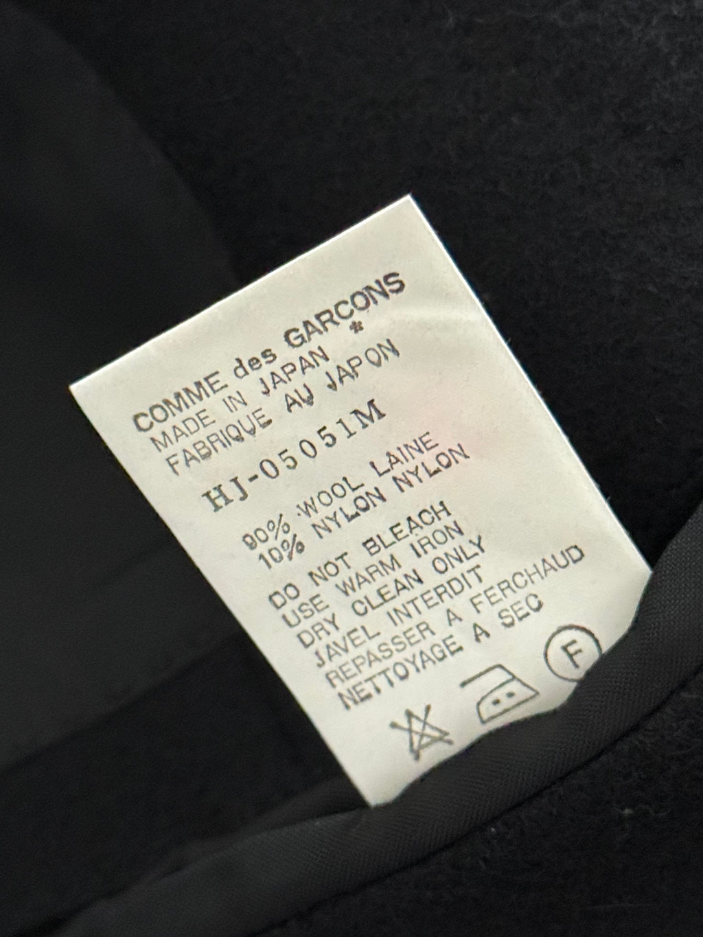 Comme Des Garcons Homme 1980s Triple Pleat Melton Wool Suit - M Jacket / 32" Waist