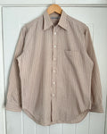 Emporio Armani 1990s Spear Snap Collar Striped Shirt - Size M
