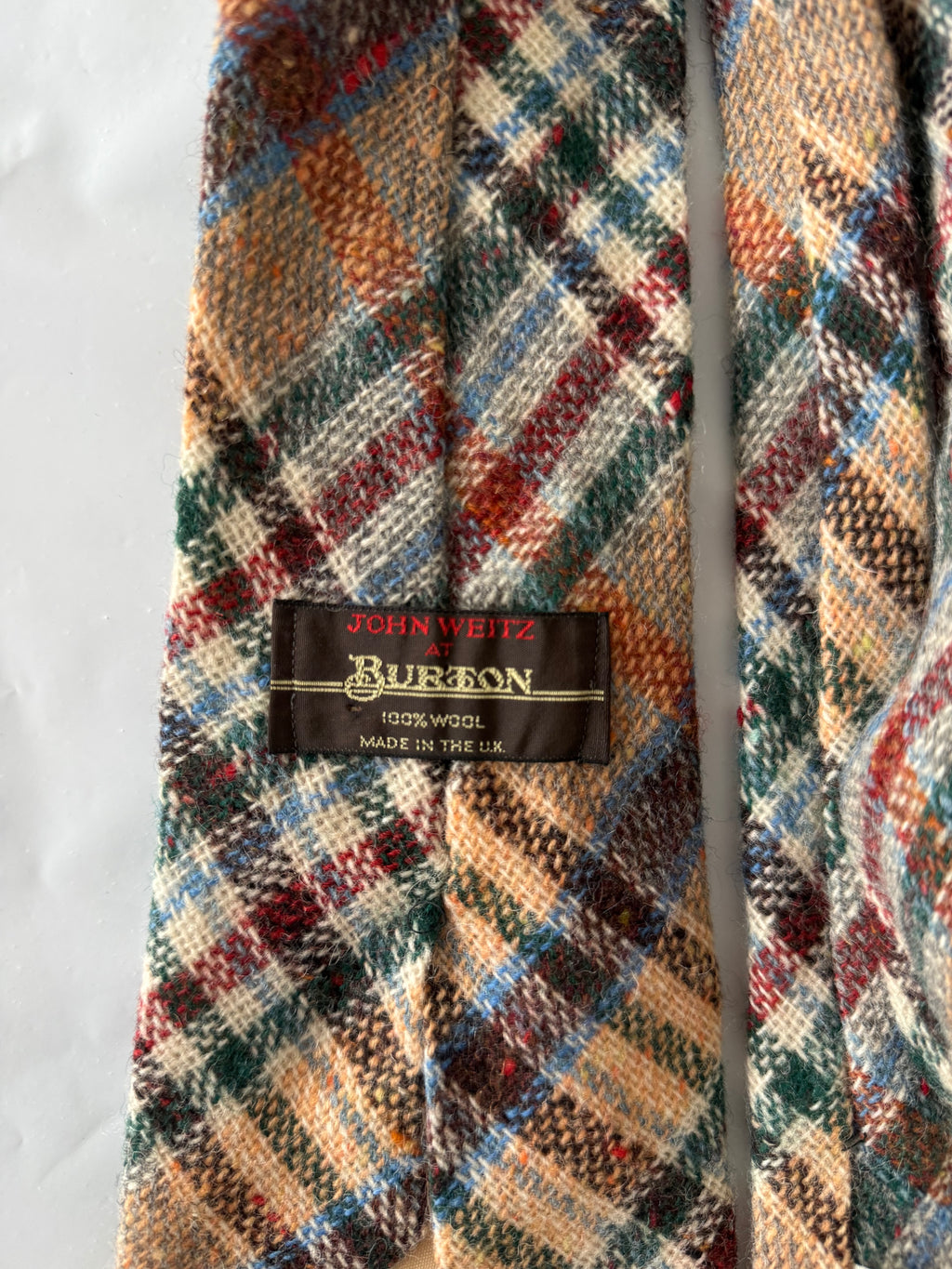 John Wetz 1990s Wool Tie