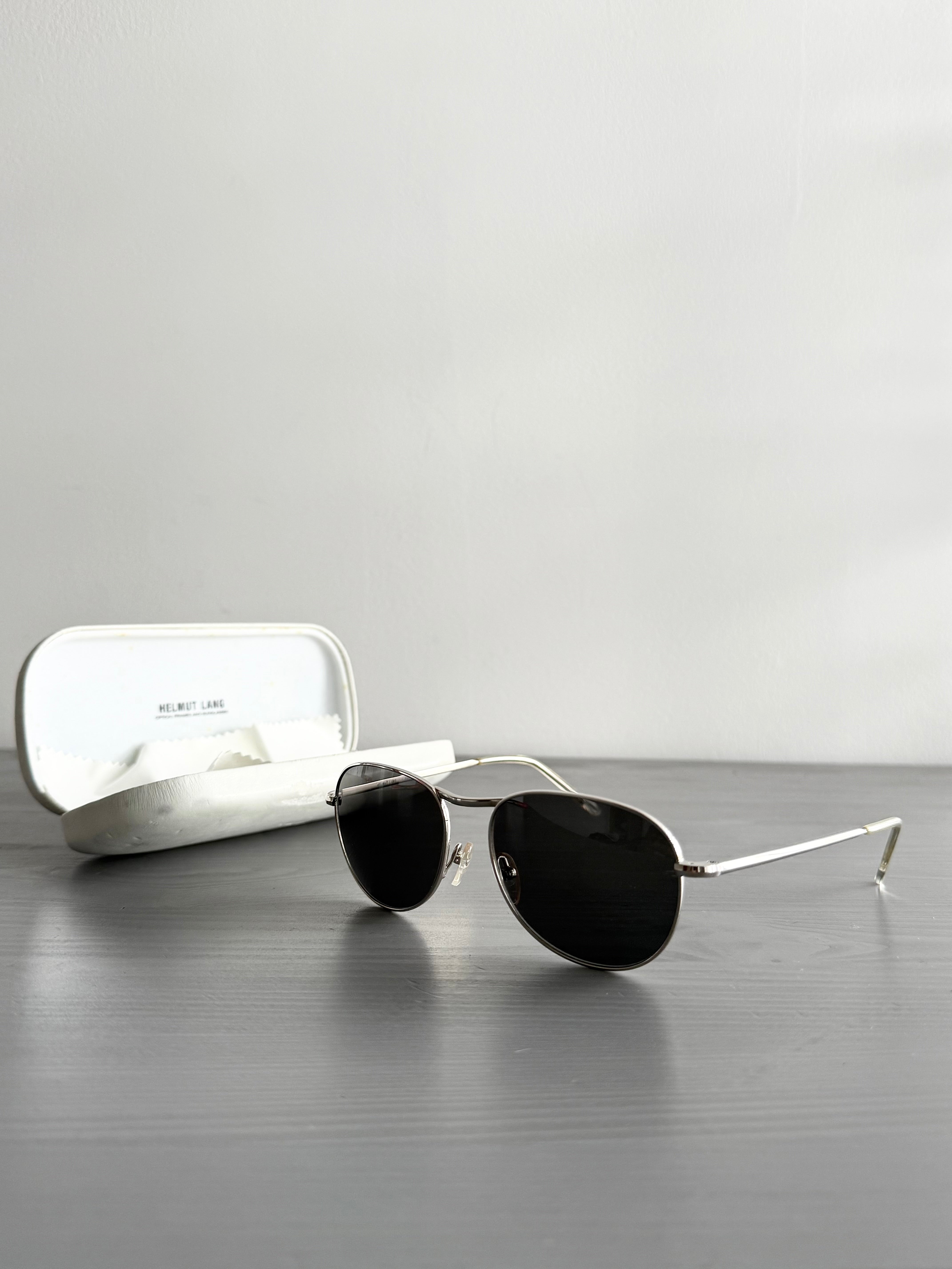 helmut lang 1999 サングラス Helmut Lang 1999 Titanium Aviator Sunglasses – NDWC0 Shop