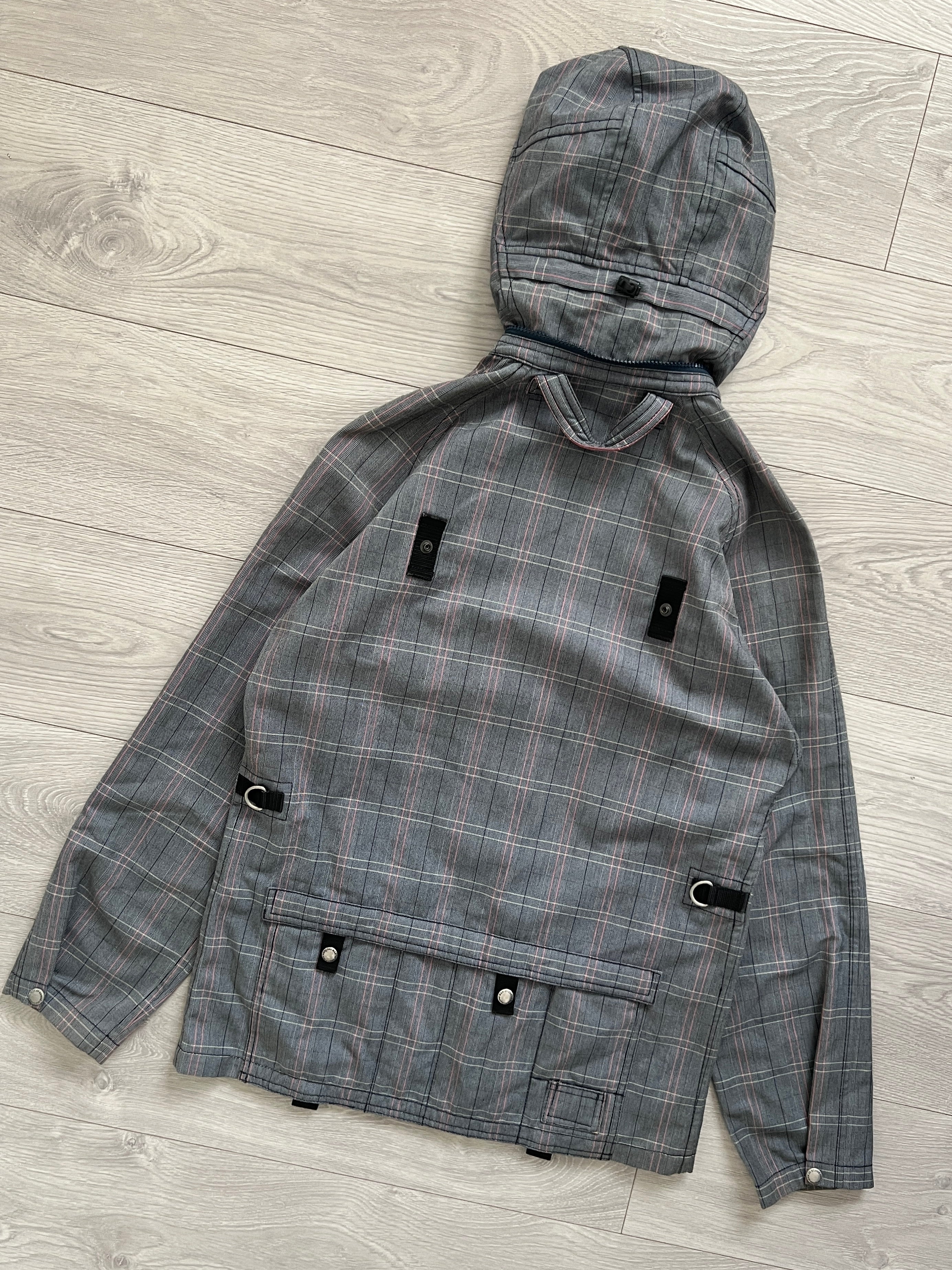 Junya Watanabe AD2004 Technical Cargo Pocket Check Jacket - Size M