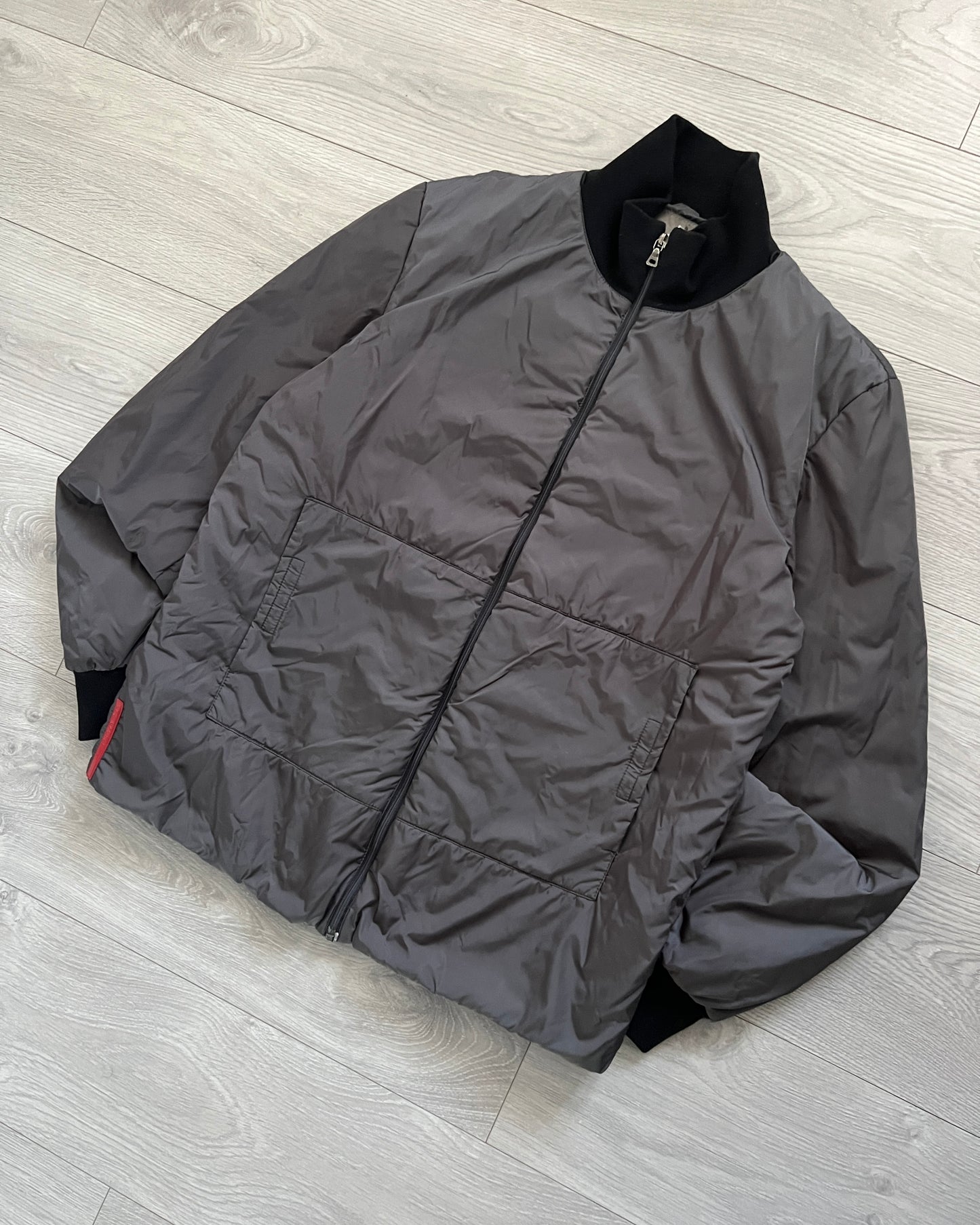 Prada Sport 00s Red Tab Nylon Insulated Jacket - Size M