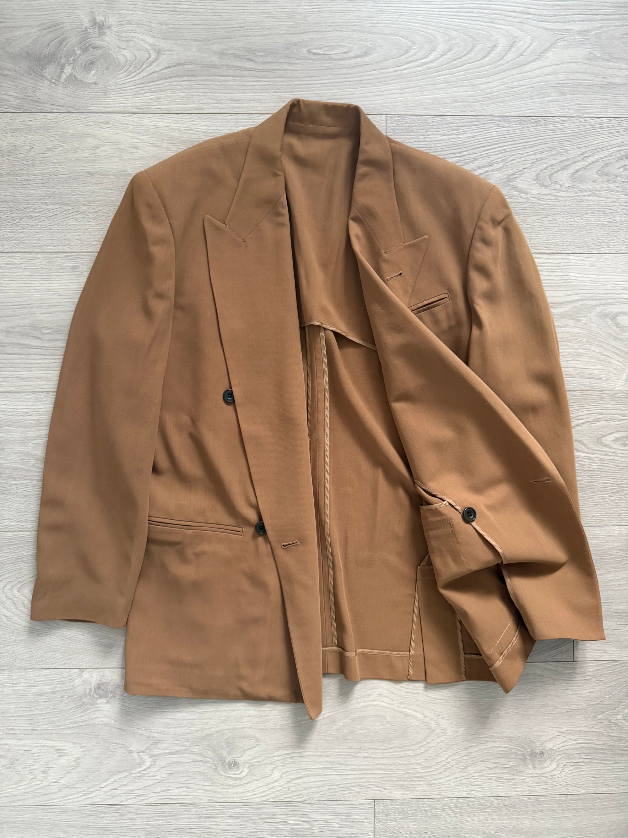 Jean Paul Gaultier Homme 1990s Double-Breasted Pleated Relaxed Suit - Size M Jacket / 32" Waist