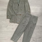 Emporio Armani 1990s Double-Breasted Wool Grey Suit - Size M Jacket / 30" Waist