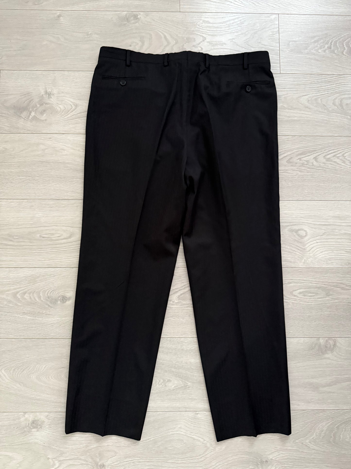 Armani 1990s 2B Pleated Wool Suit - Size XL Jacket / 40" Waist