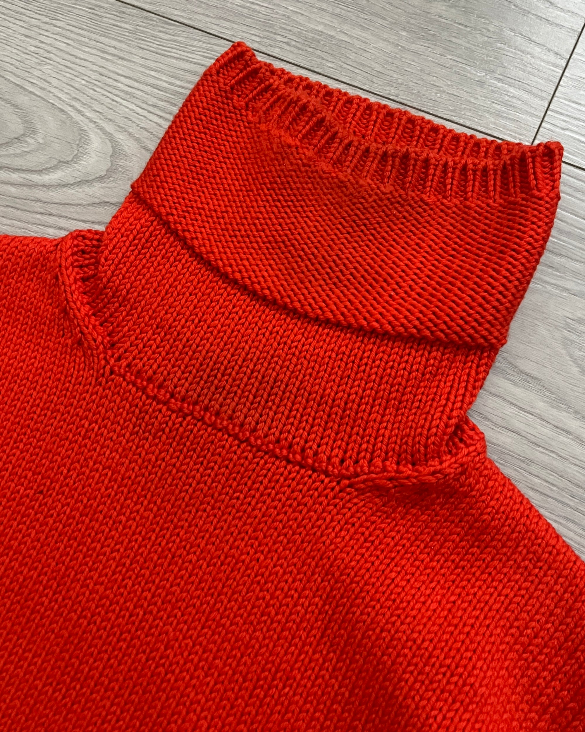 Prada Sport FW1999 Nylon Panelled High Neck Knit Sweater - Size S