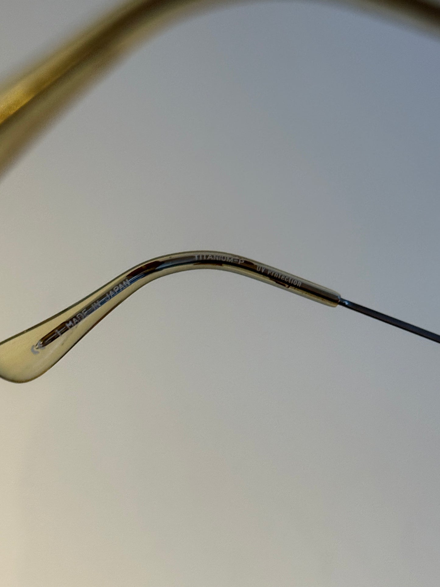 Helmut Lang 1999 Titanium Metal Aviator Sunglasses