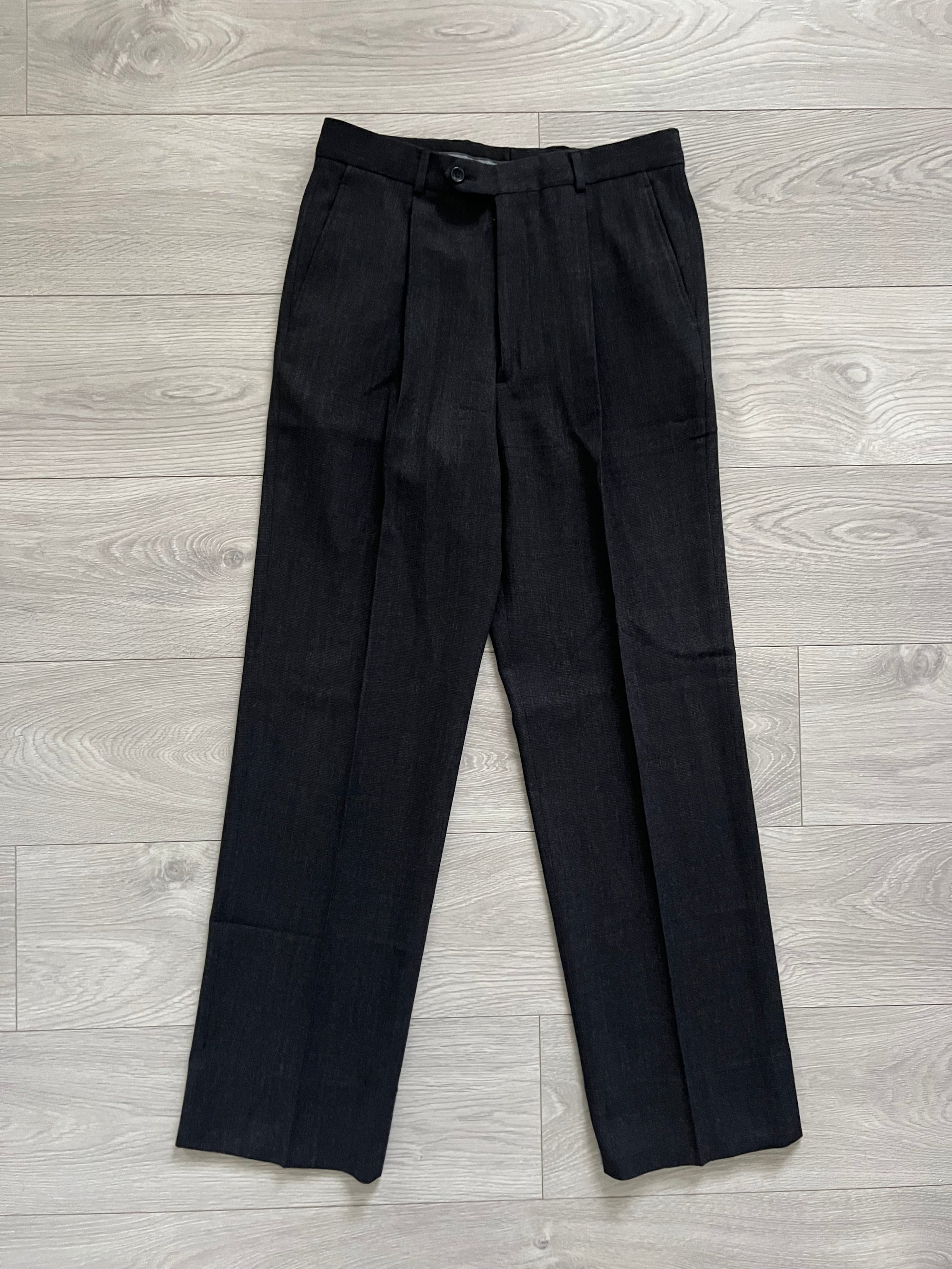 Armani 1990s Pleated Grey Relaxed Suit - M Jacket / 30" Waist