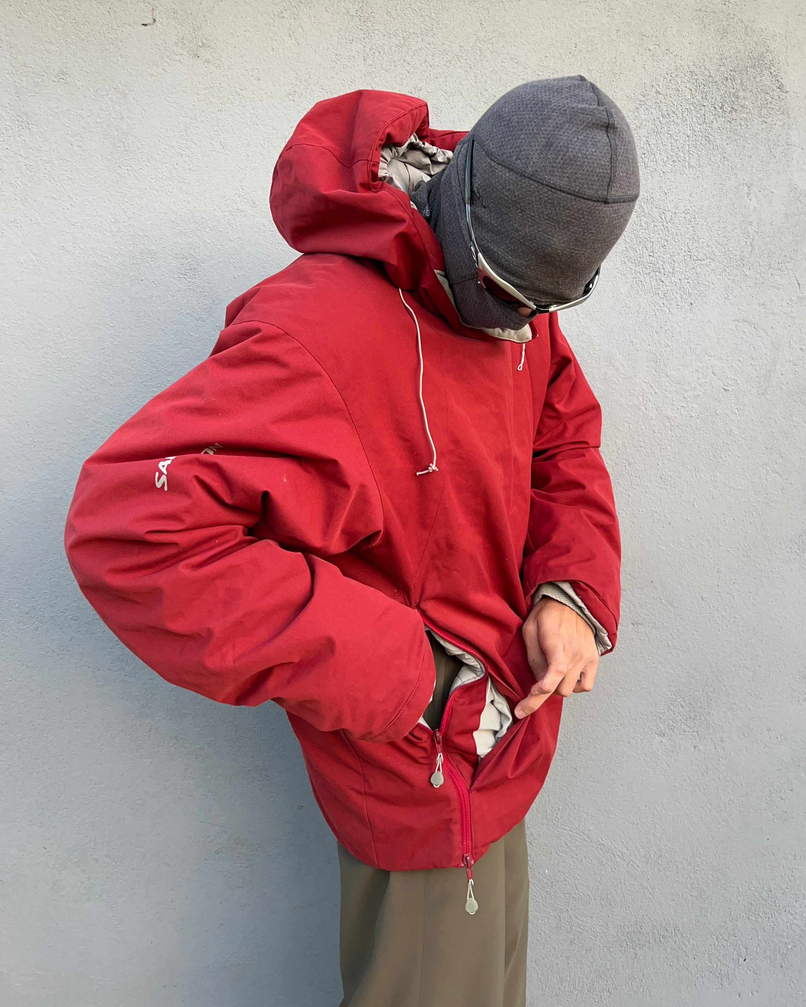 Salomon Late 1990s Asymmetrical Zip Technical Insulated Jacket