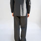 Issey Miyake 1990s Gabardine Textured Pleated Suit - Size M Jacket / 30" Waist