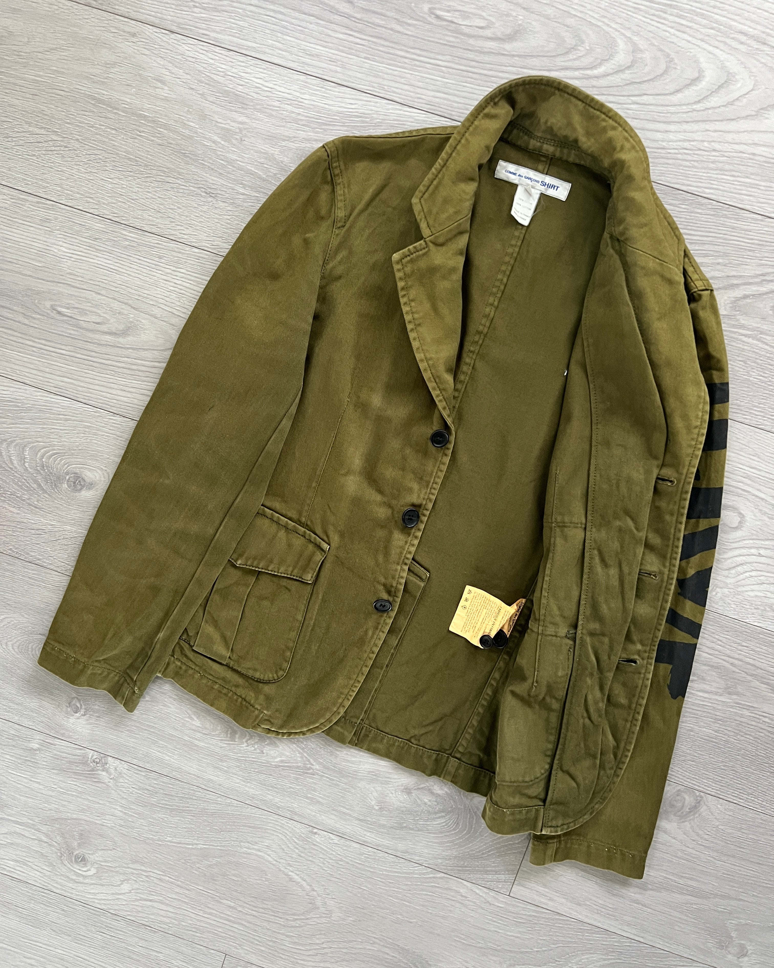 Comme Des Garcons Shirt 00s Printed Blazer Jacket - Size XS