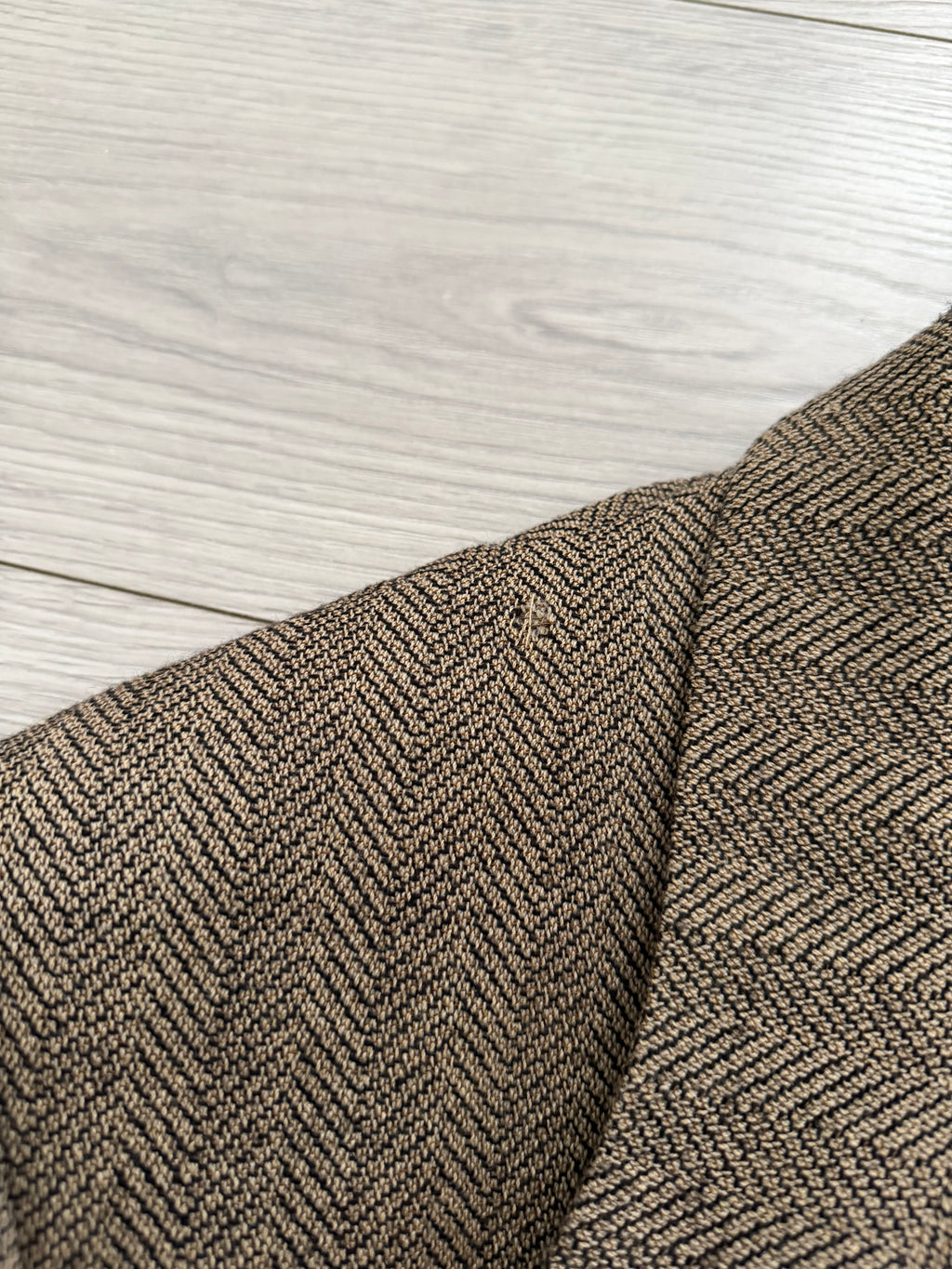 Giorgio Armani 1980s 2B Herringbone Wool Sport Jacket Blazer - Size M
