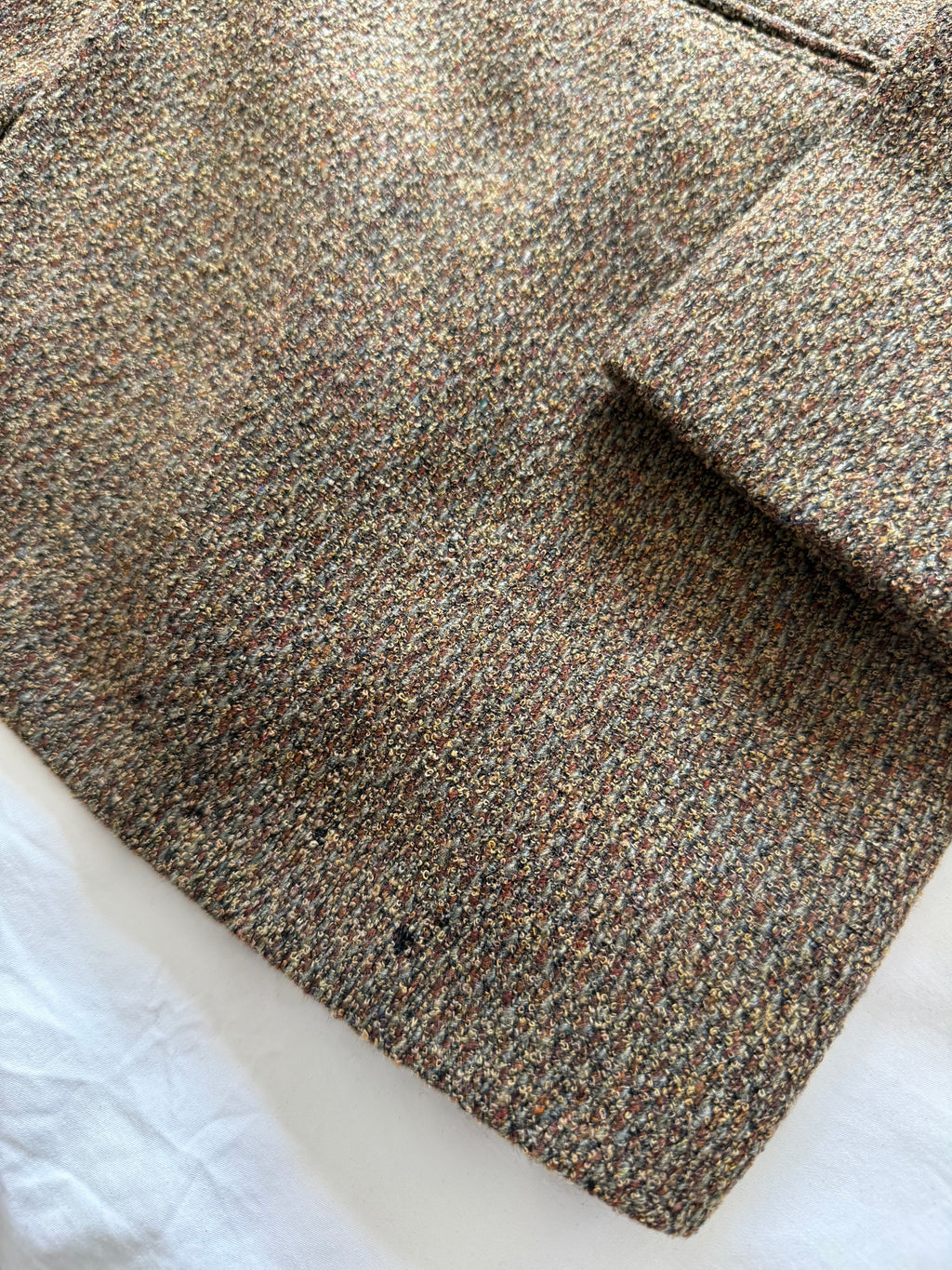 Giorgio Armani 1980s 2B Textured Speckled Wool Blend Sport Jacket Blazer - Size S